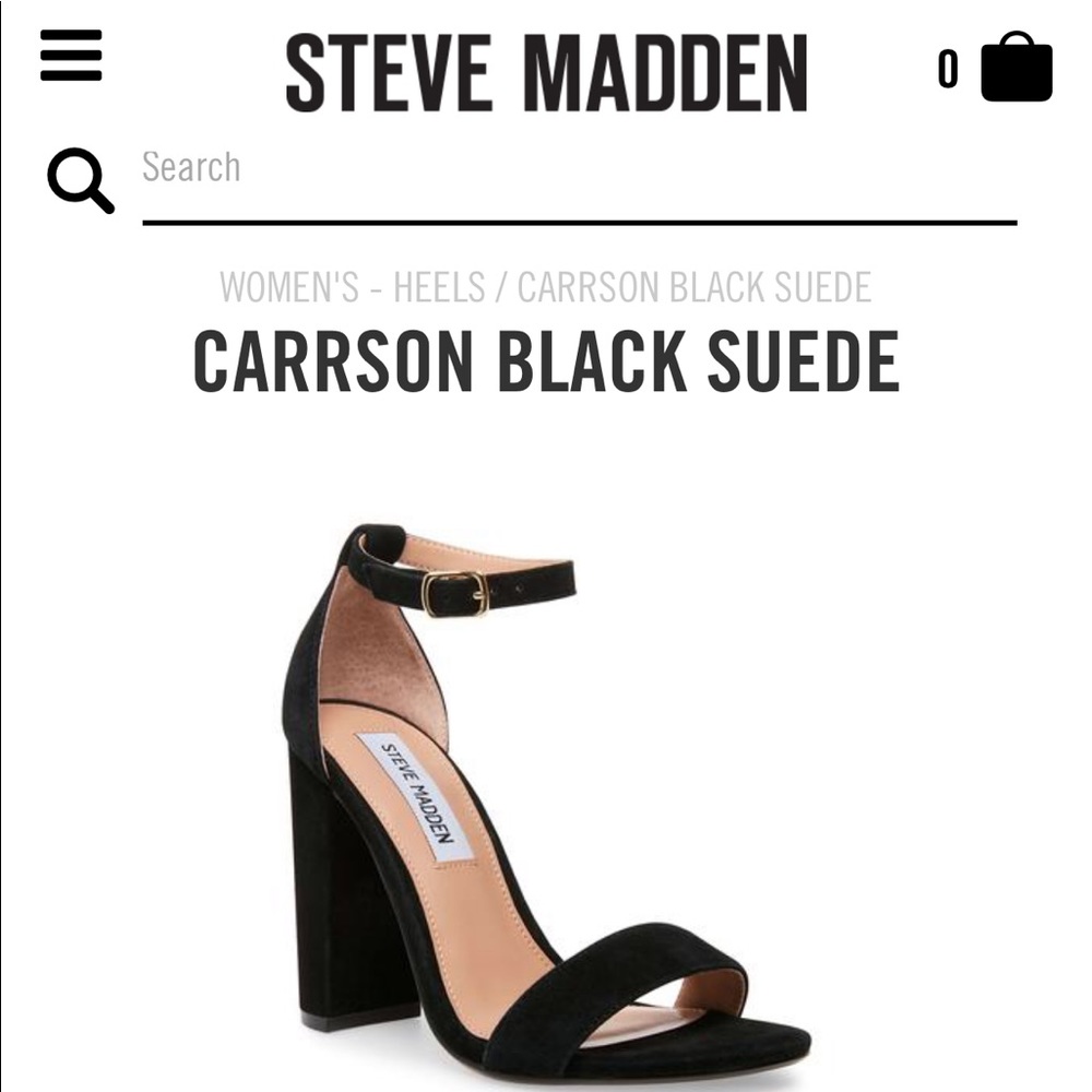 Steve Madden Carson Black suede